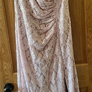 Oleg Cassini Blush Lace Dress
